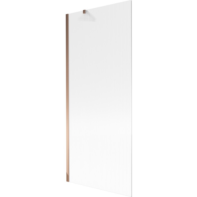 Mexen Next paravan de baie 1-canat 80 x 150 cm, dungi, aur roz - 895-080-000-00-09-60