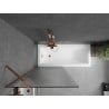 Mexen Next paravan de baie 1-canat 80 x 150 cm, dungi, aur roz - 895-080-000-00-09-60