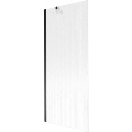 Mexen Next paravan de cadă 1-fluture 80 x 150 cm, dungat, negru - 895-080-000-00-09-70