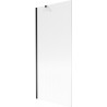 Mexen Next paravan de cadă 1-fluture 80 x 150 cm, dungat, negru - 895-080-000-00-09-70