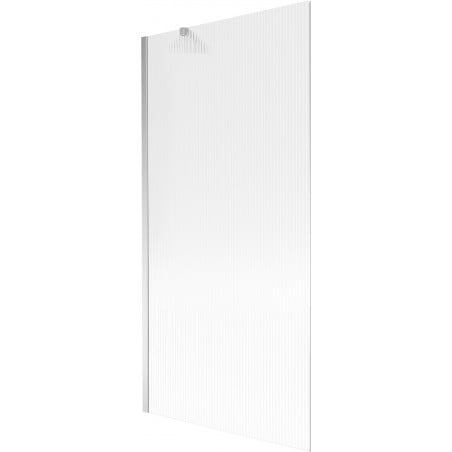 Mexen Next paravan de cadă 1-canată 90 x 150 cm, dungi, crom - 895-090-000-00-09-01