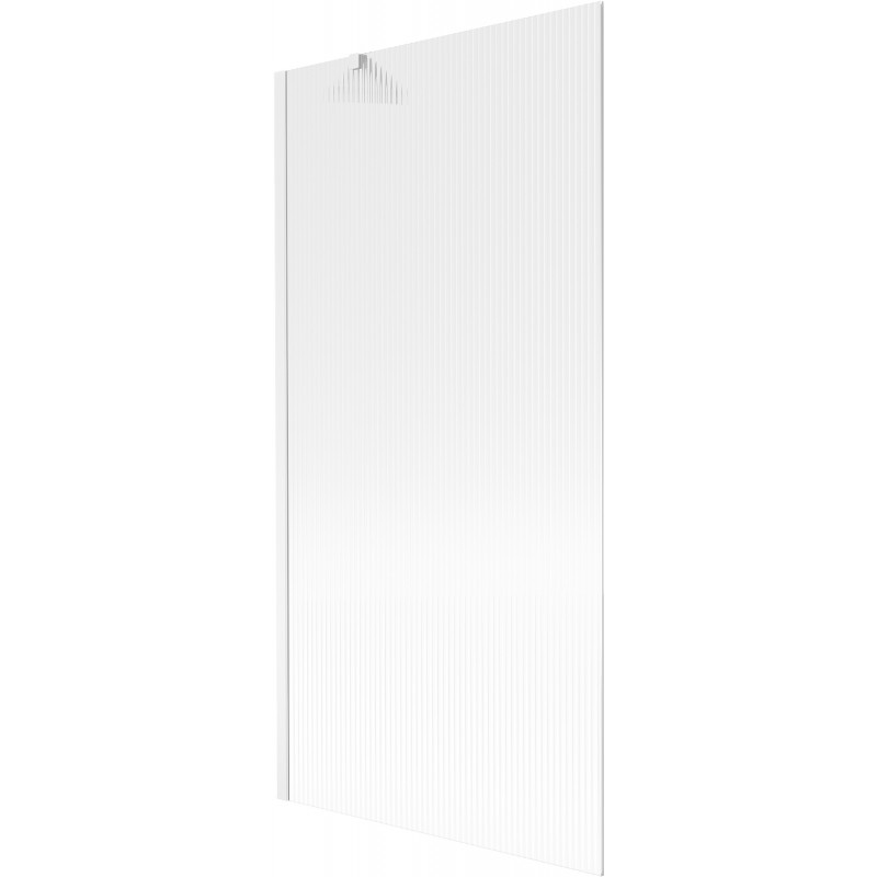 Mexen Next fürdőkád előlap 1-szárnyú 90 x 150 cm, csíkos, fehér - 895-090-000-00-09-20