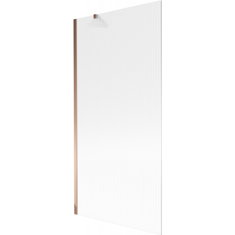 Paravan cadă Mexen Next cu 1 canat 90 x 150 cm, dungi, aur roz - 895-090-000-00-09-60