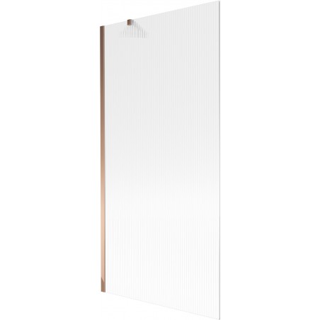 Paravan cadă Mexen Next cu 1 canat 90 x 150 cm, dungi, aur roz - 895-090-000-00-09-60