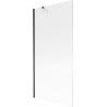 Paravan de cadă Mexen Next 1-fluture 90 x 150 cm, dungi, negru - 895-090-000-00-09-70