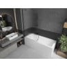 Paravan de cadă Mexen Next 1-fluture 90 x 150 cm, dungi, negru - 895-090-000-00-09-70