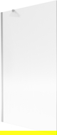 Mexen Next paravan cadă 1-batant 100 x 150 cm, dungi, crom - 895-100-000-00-09-01