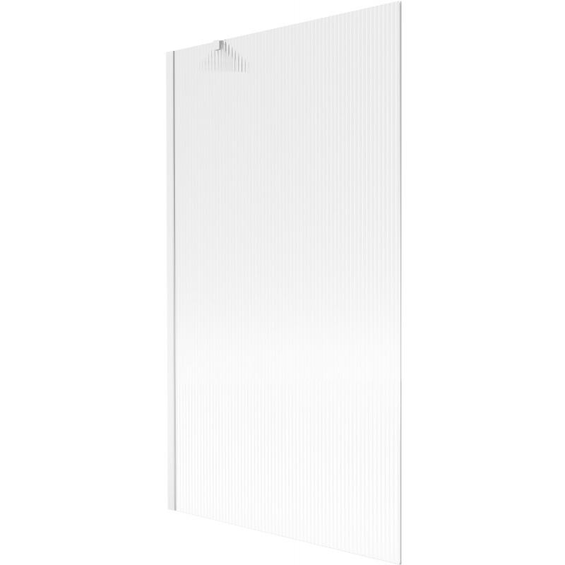 Mexen Next egyszárnyú fürdőkádparaván 100 x 150 cm, csíkos, fehér - 895-100-000-00-09-20