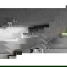 Mexen Next paravan de baie cu 1 panou 100 x 150 cm, dungi, alb - 895-100-000-00-09-20