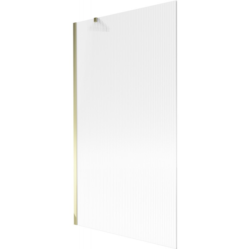 Mexen Next paravan de baie 1-panou 100 x 150 cm, dungi, auriu - 895-100-000-00-09-50