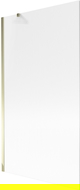 Mexen Next paravan de baie 1-panou 100 x 150 cm, dungi, auriu - 895-100-000-00-09-50