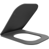 Mexen Teo capac de toaletă cu cădere lentă slim, duroplast, gri închis mat - 39840071