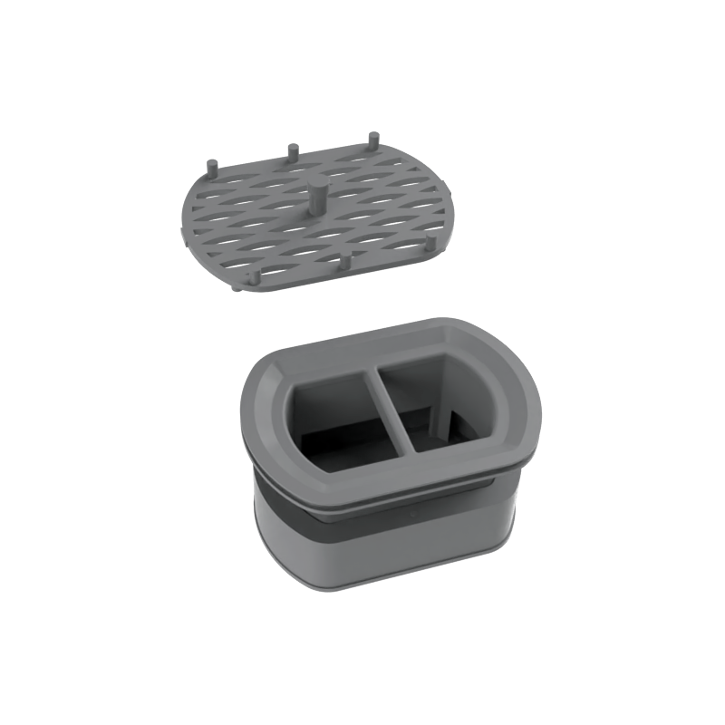 Mexen szifon szűrővel forgatható vonalmenti lefolyóhoz, szürke - 1010098