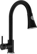 Mexen Elia baterie de bucătărie, Negru cu picățele - 670101-76