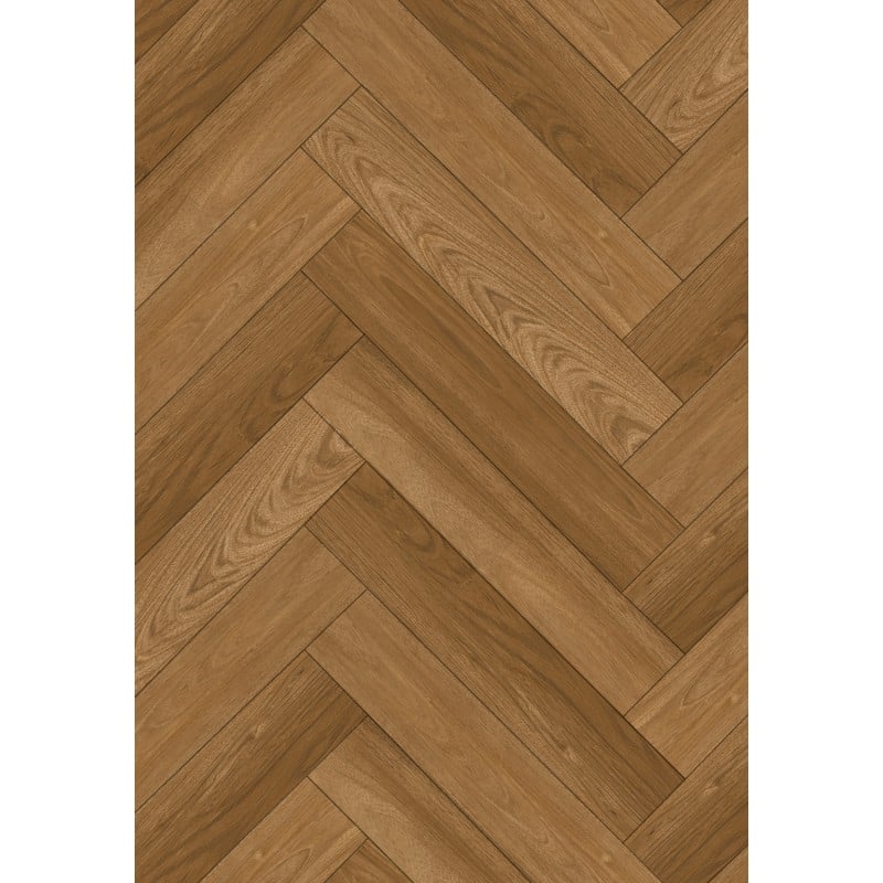 Mexen Overland Park vinyl padlóminta halcsont mintával 635 x 127 mm SPC 6,5 mm alátét 1,5 mm, 4 V-fuga, Jatoba - F1187-S