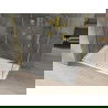 Mexen Omega tolóajtós zuhanykabin 140 x 70 cm, Átlátszó, Arany + zuhanytálca Flat - 825-140-070-50-00-4010