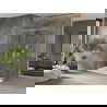Mexen Omega tolóajtós zuhanykabin 140 x 70 cm, Átlátszó, Arany + zuhanytálca Flat - 825-140-070-50-00-4010