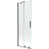 Mexen Velar paravan de cadă cu 2 uși glisante 70 x 150 cm, transparent, gun metal - 896-070-000-01-95
