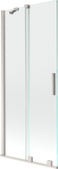 Mexen Velar paravan de cadă cu 2 aripi, glisant, 85 x 150 cm, transparent, nichel periat - 896-085-000-01-97