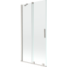 Mexen Velar paravan cadă 2-panouri glisante 90 x 150 cm, transparent, nichel periat - 896-090-000-01-97