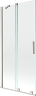 Mexen Velar paravan de duș cu 2 uși glisante 90 x 150 cm, transparent, nichel periat - 896-090-000-01-97