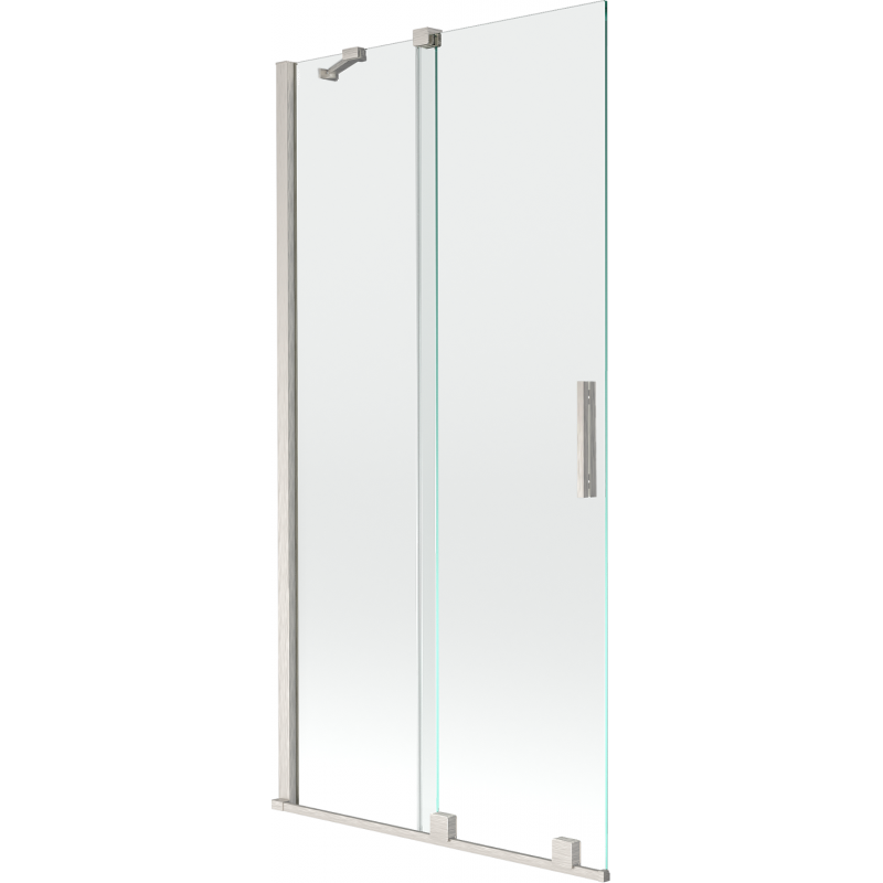 Mexen Velar paravan de cadă cu 2 aripi glisante 95 x 150 cm, transparent, nichel periat - 896-095-000-01-97