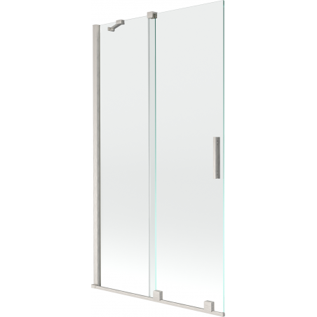 Mexen Velar paravan de baie cu 2 canaturi glisante 100 x 150 cm, transparent, nichel periat - 896-100-000-01-97
