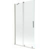 Mexen Velar paravan de baie cu 2 canaturi glisante 100 x 150 cm, transparent, nichel periat - 896-100-000-01-97