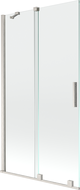Mexen Velar paravan de baie cu 2 canaturi glisante 100 x 150 cm, transparent, nichel periat - 896-100-000-01-97