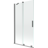 Mexen Velar paravan de baie cu 2 canate culisante 100 x 150 cm, transparent, gun metal - 896-100-000-01-95