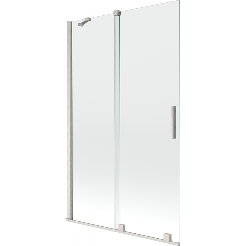 Mexen Velar paravan de duș cu 2 canaturi culisante 110 x 150 cm, transparent, nichel periat - 896-110-000-01-97