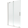 Mexen Velar paravan de duș cu 2 canaturi culisante 110 x 150 cm, transparent, nichel periat - 896-110-000-01-97