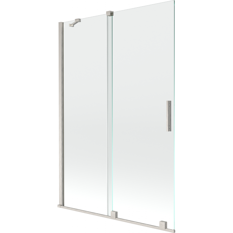 Paravan cadă Mexen Velar cu 2 uși glisante 120 x 150 cm, transparent, nichel periat - 896-120-000-01-97