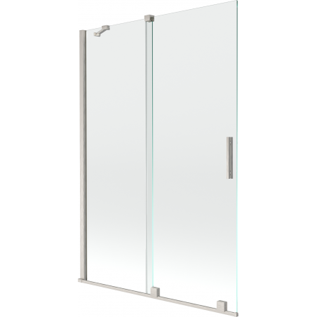 Paravan cadă Mexen Velar cu 2 uși glisante 120 x 150 cm, transparent, nichel periat - 896-120-000-01-97