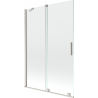 Mexen Velar separatoare de duș cu 2 aripi glisante 120 x 150 cm, transparent, nichel periat - 896-120-000-01-97