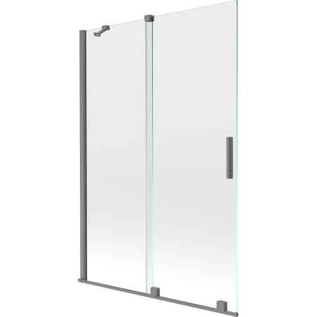 Mexen Velar paravan de baie cu 2 uși glisante 120 x 150 cm, transparent, gun metal - 896-120-000-01-95