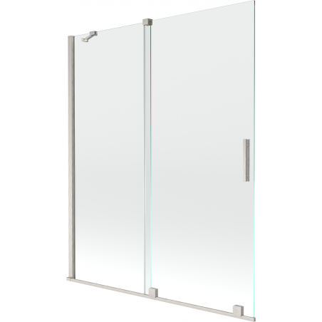 Mexen Velar paravan de duș cu 2 foi glisante 140 x 150 cm, transparent, nichel periat - 896-140-000-01-97