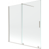 Mexen Velar paravan cadă/bidet cu 2 aripi glisante 160 x 150 cm, transparent, nichel periat - 896-160-000-01-97