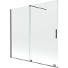 Mexen Velar 2-szárnyú toló zuhanyfal 170 x 150 cm, átlátszó, pisztolyfém - 896-170-000-01-95