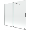 Mexen Velar cabină de duș cu 2 uși glisante 180 x 150 cm, transparent, gun metal - 896-180-000-01-95