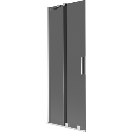 Mexen Velar paravan de baie 2-panouri glisante 70 x 150 cm, grafit, crom - 896-070-000-41-01