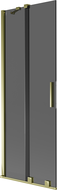 Mexen Velar paravan de baie cu 2 uși glisante 70 x 150 cm, grafit, auriu - 896-070-000-41-50