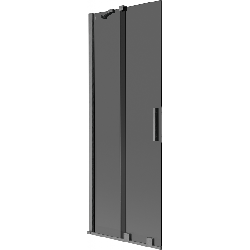 Mexen Velar 2-szárnyú, toló zuhanyparaván 70 x 150 cm, grafit, szálcsiszolt gun gray - 896-070-000-41-66