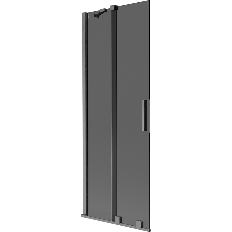 Paravan cadă Mexen Velar pe 2 uși glisante 70 x 150 cm, grafit, gri pistol periat - 896-070-000-41-66