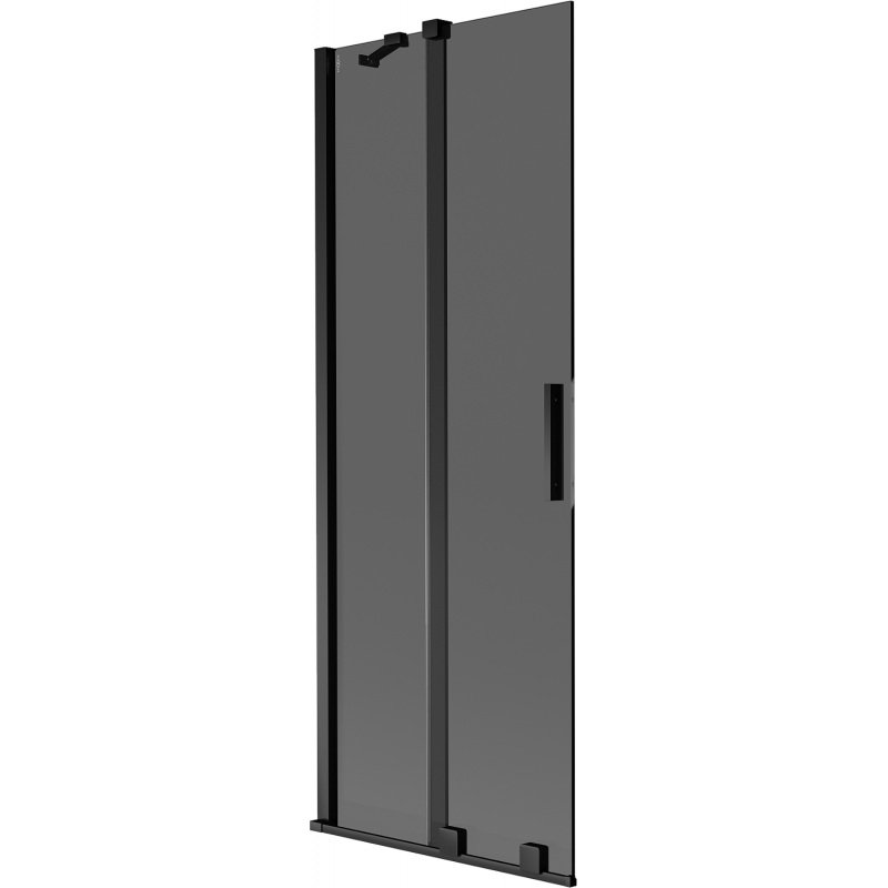 Paravan cadă Mexen Velar 2-canate glisant 70 x 150 cm, grafit, negru - 896-070-000-41-70