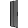 Paravan cadă Mexen Velar 2-canate glisant 70 x 150 cm, grafit, negru - 896-070-000-41-70