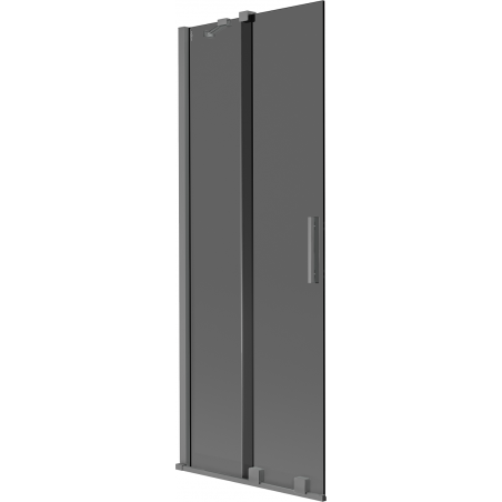 Paravan cadă Mexen Velar cu 2 aripi, glisant, 70 x 150 cm, grafit, gun metal - 896-070-000-41-95