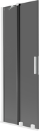 Mexen Velar paravan cadă cu 2 canaturi glisante 75 x 150 cm, grafit, alb - 896-075-000-41-20