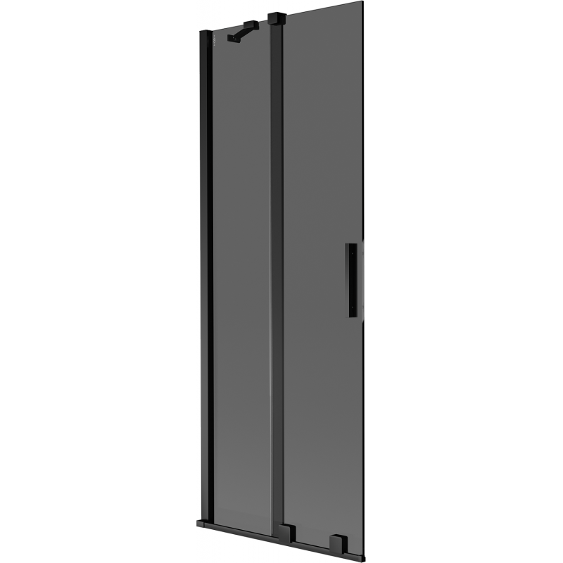 Mexen Velar paravan cadă cu 2 uși glisante 75 x 150 cm, grafit, negru - 896-075-000-41-70