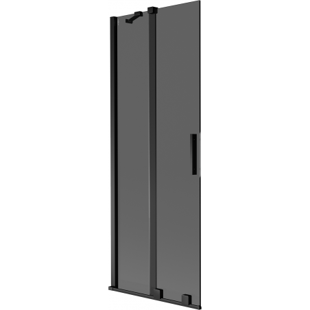 Mexen Velar paravan cadă cu 2 uși glisante 75 x 150 cm, grafit, negru - 896-075-000-41-70